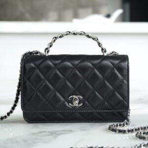 Chanel 23K Rhinestone Handle Woc Bag